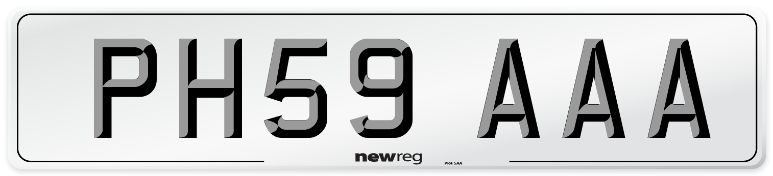 PH59 AAA Number Plate from New Reg